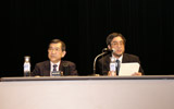 司会:名古屋大学名誉教授の石垣武男氏(左)と岐阜大学の藤田広志氏(右)