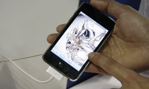 iPhoneなどを使用し,3D画像のWeb配信も可能