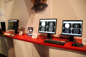 Clinical Review Monitorsコーナーの展示
